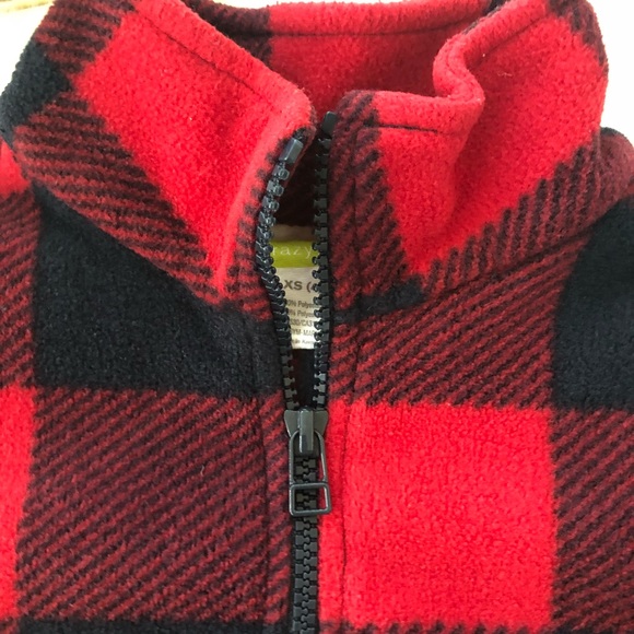 Red and black checkered long sleeve sweater - Picture 2 of 4